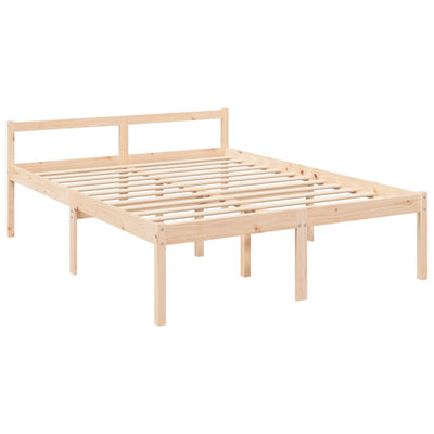 Senior Bed without Mattress 150x200 cm Solid Wood