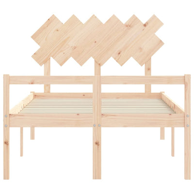 Senior Bed without Mattress 135x190 cm Solid Wood