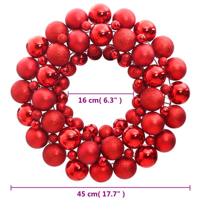 Christmas Wreath Red 45 cm Polystyrene