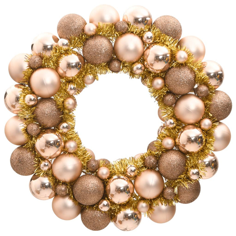 Christmas Wreath Rose Gold 45 cm Polystyrene