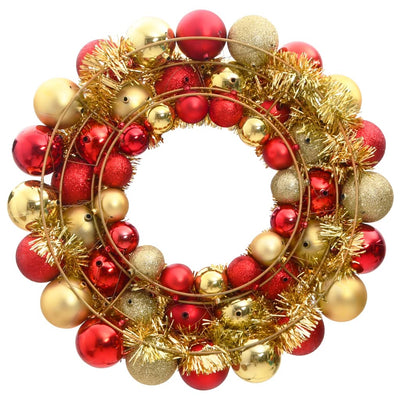 Christmas Wreath Red and Gold 45 cm Polystyrene