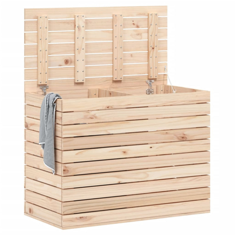 Laundry Basket 88.5x44x66 cm Solid Wood Pine