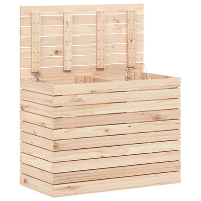 Laundry Basket 88.5x44x66 cm Solid Wood Pine