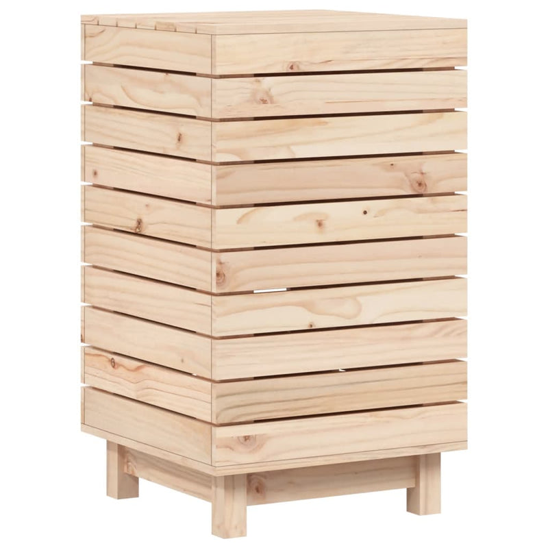 Laundry Basket 44x44x76 cm Solid Wood Pine