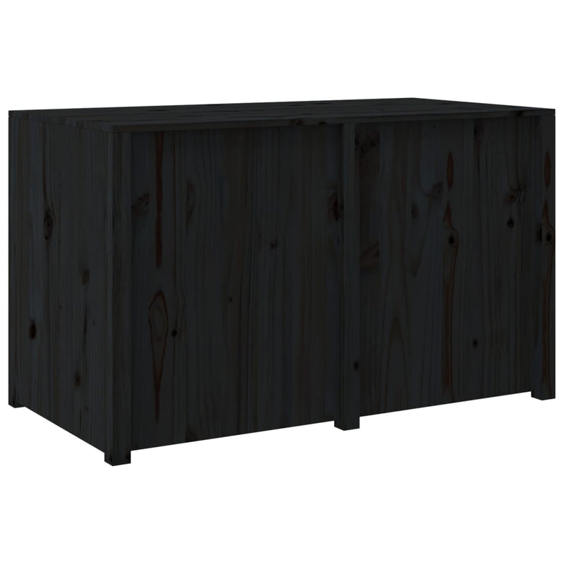 Outdoor Kitchen Cabinet Black 106x55x64 cm Solid Wood Pine