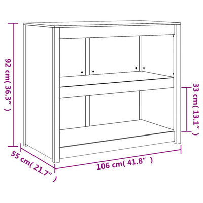 Outdoor Kitchen Cabinet 106x55x92 cm Solid Wood Douglas