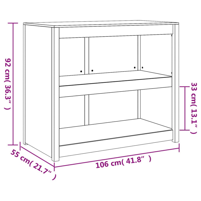 Outdoor Kitchen Cabinet 106x55x92 cm Solid Wood Douglas