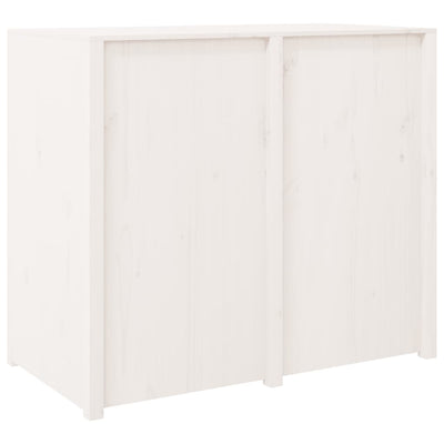 Outdoor Kitchen Cabinet White 106x55x92 cm Solid Wood Pine