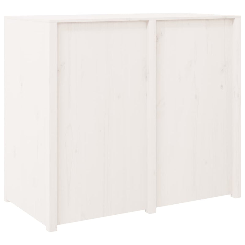 Outdoor Kitchen Cabinet White 106x55x92 cm Solid Wood Pine