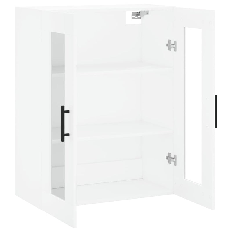 Wall Mounted Cabinet White 69.5x34x90 cm