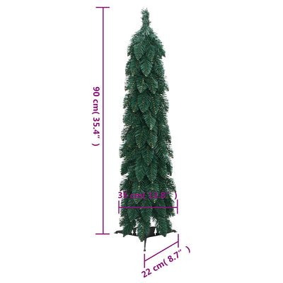 Artificial Pre-lit Christmas Tree with 45 LEDs 90 cm