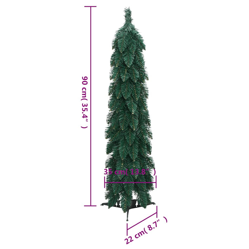 Artificial Pre-lit Christmas Tree with 45 LEDs 90 cm