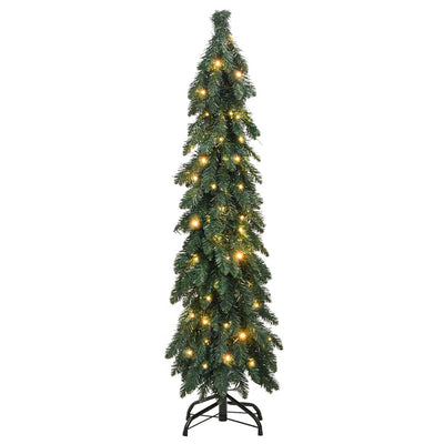 Artificial Pre-lit Christmas Tree with 80 LEDs 150 cm