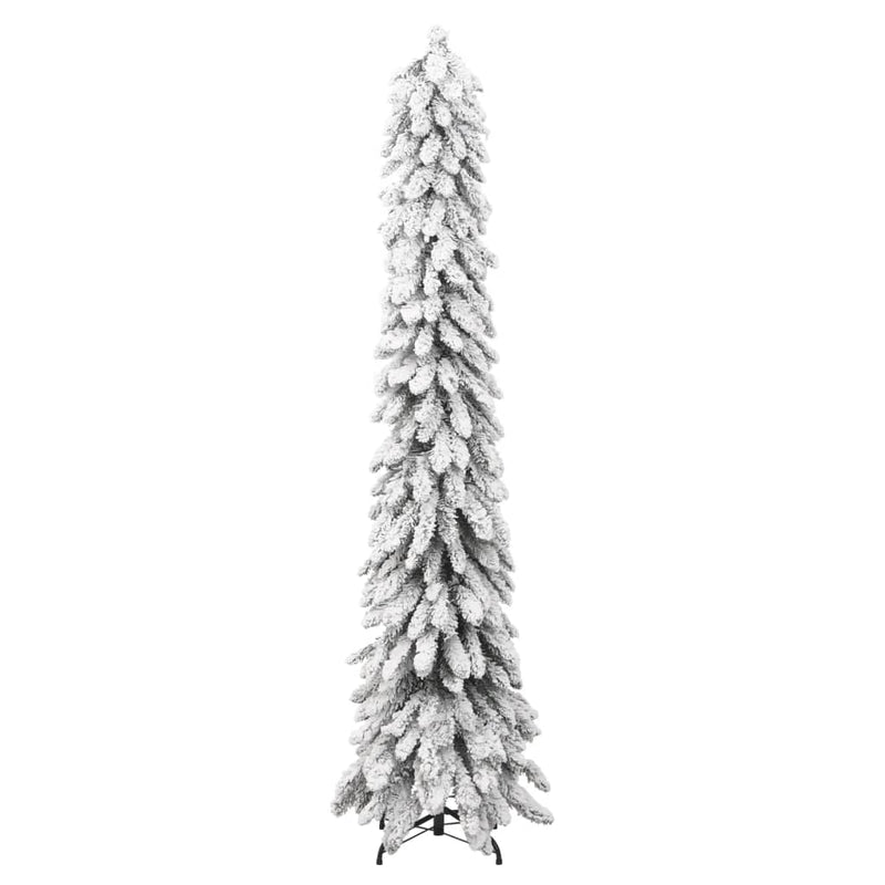 Artificial Christmas Tree with 100 LEDs and Flocked Snow 180 cm