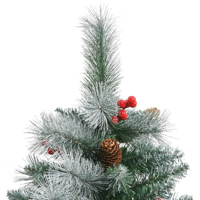 Artificial Hinged Christmas Tree with Cones and Berries 180 cm