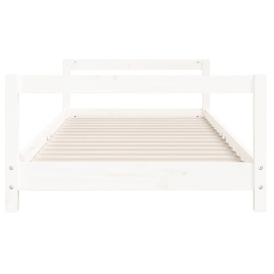 Kids Bed Frame White 90x190 cm Solid Wood Pine