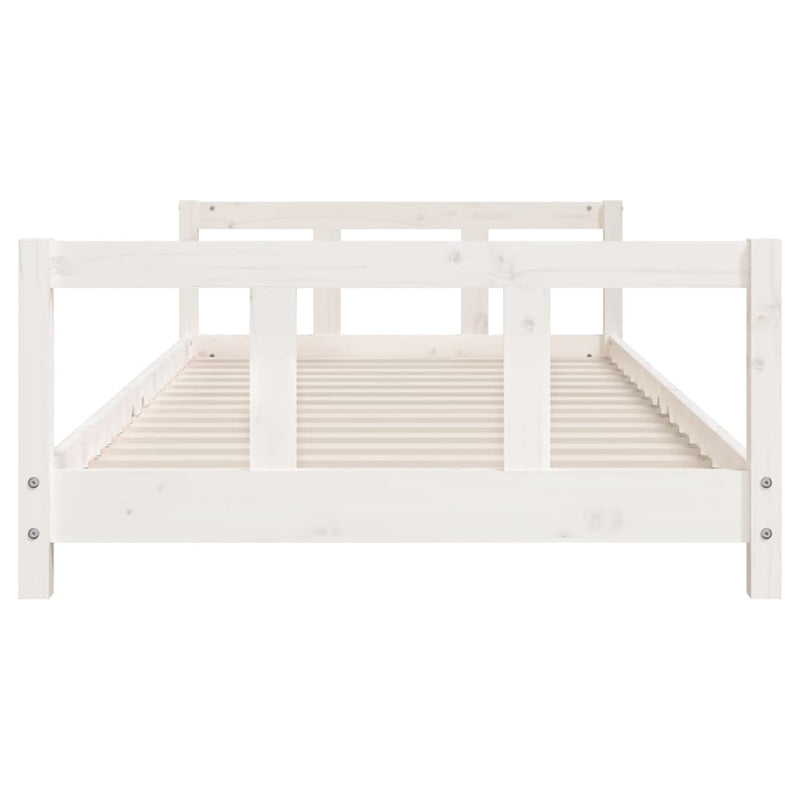 Kids Bed Frame White 90x190 cm Solid Wood Pine