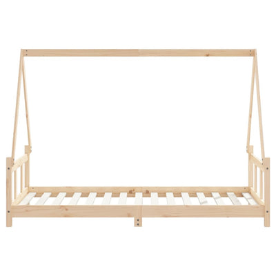 Kids Bed Frame 90x190 cm Solid Wood Pine