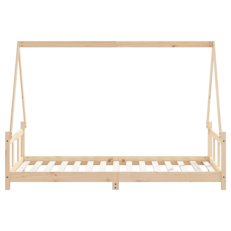 Kids Bed Frame 90x190 cm Solid Wood Pine