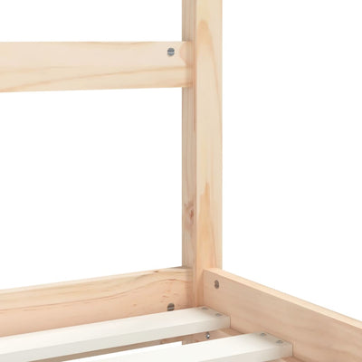 Kids Bed Frame 92x187 cm Single Solid Wood Pine