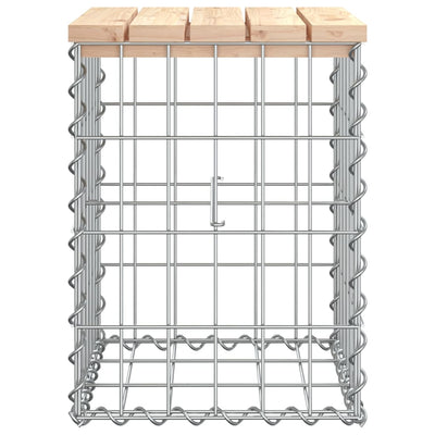 Garden Bench Gabion Design 33x31x42 cm Solid Wood Pine