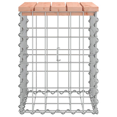 Garden Bench Gabion Design 33x31x42 cm Solid Wood Douglas