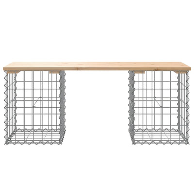 Garden Bench Gabion Design 103x31x42 cm Solid Wood Pine