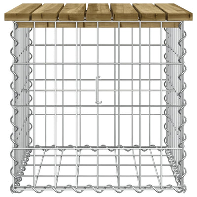 Garden Bench Gabion Design 43x44x42 cm Impregnated Wood Pine