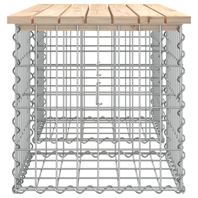 Garden Bench Gabion Design 103x44x42 cm Solid Wood Pine