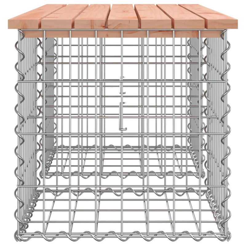 Garden Bench Gabion Design 103x44x42 cm Solid Wood Douglas