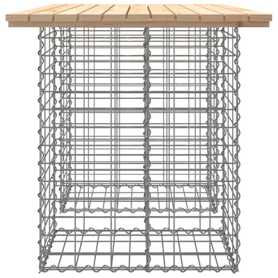 Garden Bench Gabion Design 100x70x72 cm Solid Wood Pine