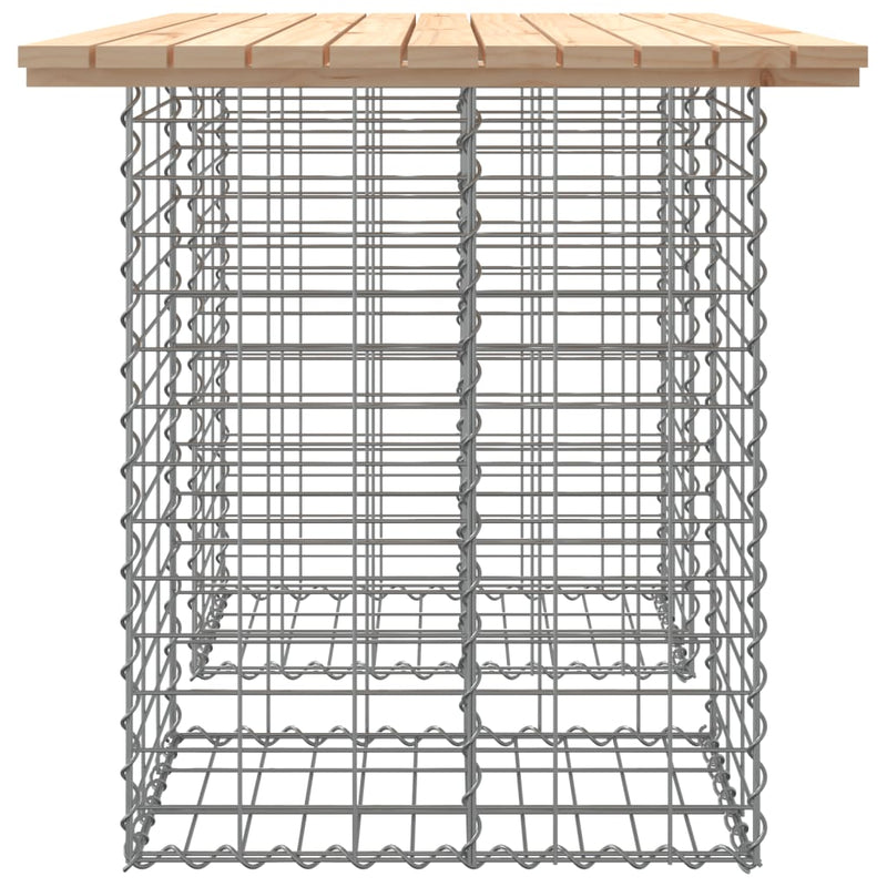 Garden Bench Gabion Design 100x70x72 cm Solid Wood Pine