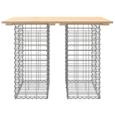 Garden Bench Gabion Design 100x70x72 cm Solid Wood Pine