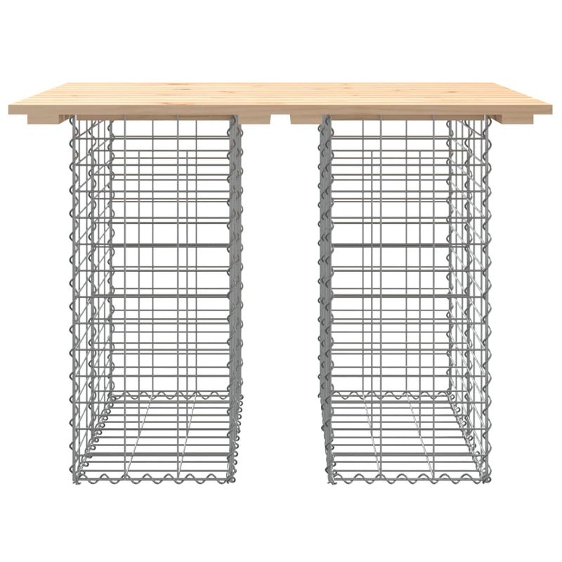 Garden Bench Gabion Design 100x70x72 cm Solid Wood Pine