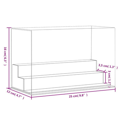 Display Box Transparent 25x12x16 cm Acrylic