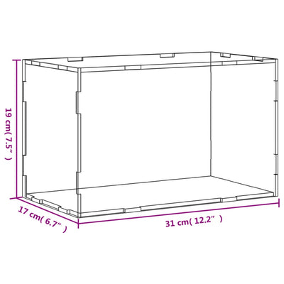 Display Box Transparent 31x17x19 cm Acrylic