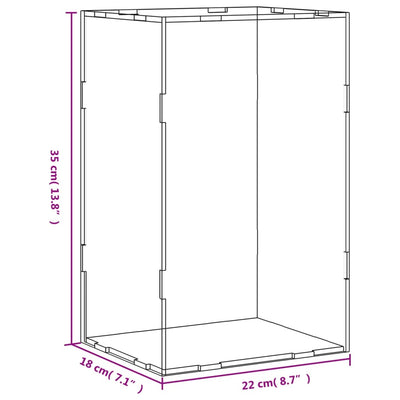 Display Box Transparent 22x18x35 cm Acrylic