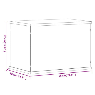 Display Box Transparent 56x36x37 cm Acrylic