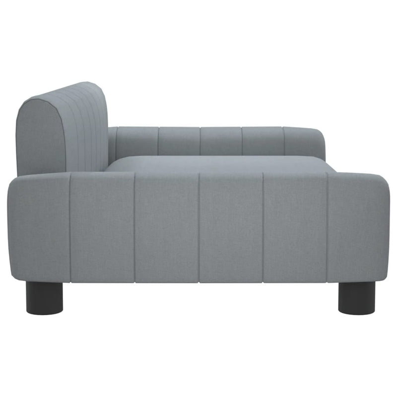 Kids Sofa Light Grey 90x53x30 cm Fabric