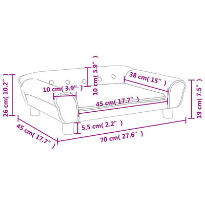 Kids Sofa Light Grey 70x45x26 cm Velvet