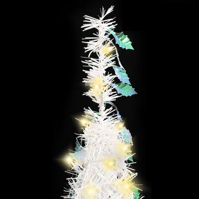 Artificial Christmas Tree Pop-up 200 LEDs White 210 cm