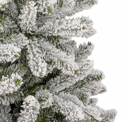 Artificial Hinged Christmas Tree with Flocked Snow 180 cm