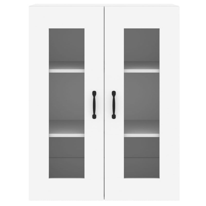 Wall Mounted Cabinets 2 pcs White Engineered Wood