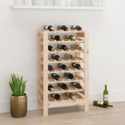 Wine Rack 61.5x30x107.5 cm Solid Wood Pine