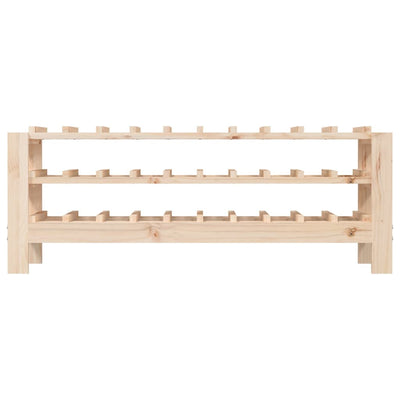 Wine Rack 109.5x30x42 cm Solid Wood Pine