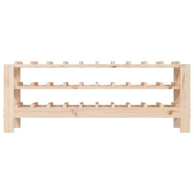 Wine Rack 109.5x30x42 cm Solid Wood Pine