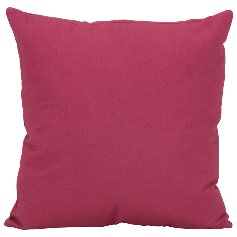 7 Piece Throw Pillow Set Pink Fabric