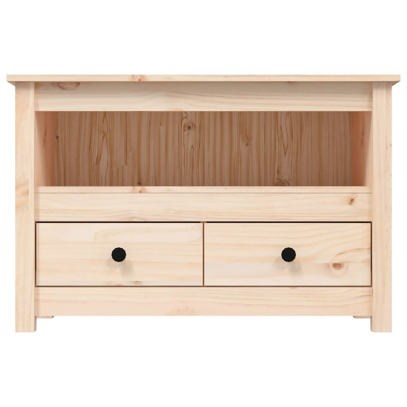 TV Cabinet 79x35x52 cm Solid Wood Pine