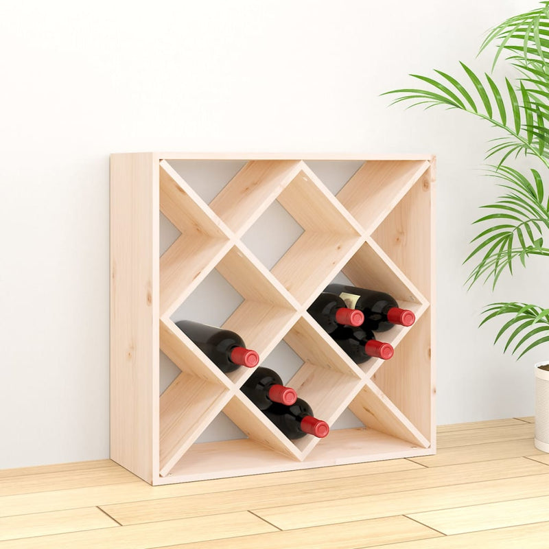 Wine Cabinet 62x25x62 cm Solid Wood Pine