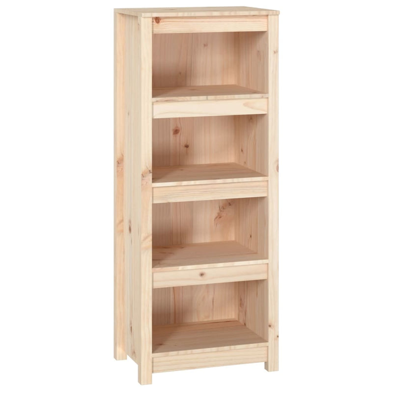 Book Cabinet 50x35x125.5 cm Solid Wood Pine